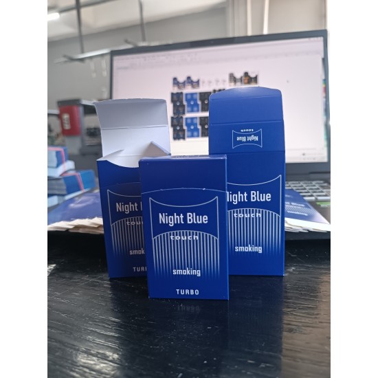 Slim Kapaklı sadece mavi tasarımlı Çok Amaçlı Boş Kutu - 2000 Adet