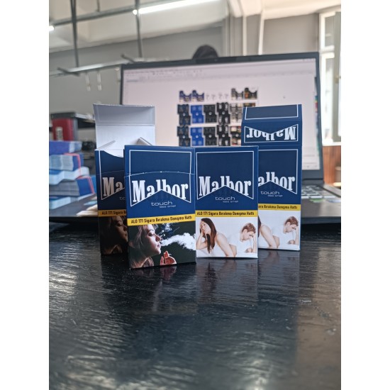 Slim  Kapaklı Mavi klasikli tasarımlı Çok Amaçlı Boş Kutu - 2000 Adet