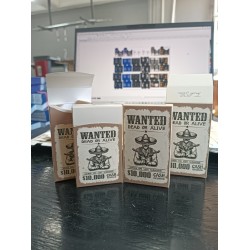 Slim Kapaklı Kovboy temalı Çok Amaçlı Boş Kutu - 2000 Adet