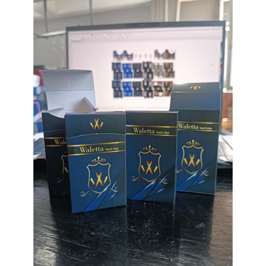 Slim Kapaklı sade mavi premium tasarım Çok Amaçlı Boş Kutu - 2000 Adet