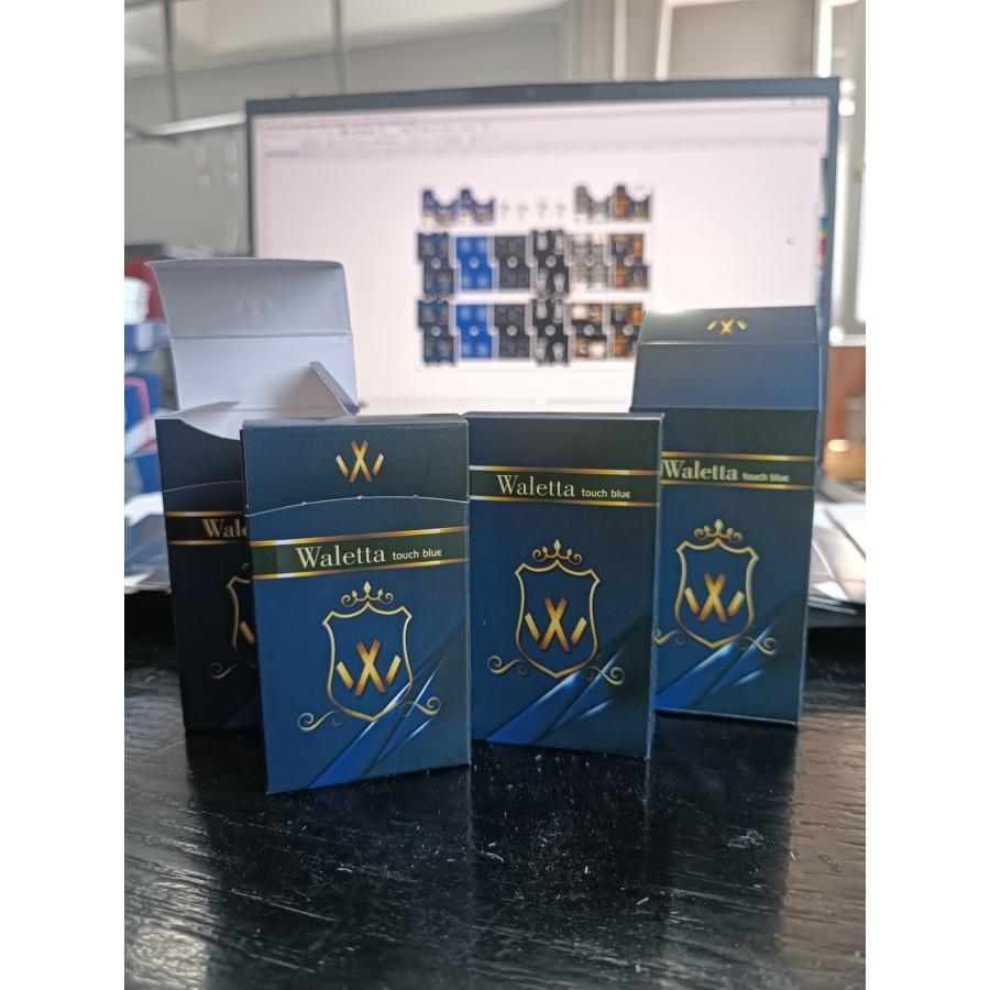 Slim Kapaklı sade mavi premium tasarım Çok Amaçlı Boş Kutu - 2000 Adet