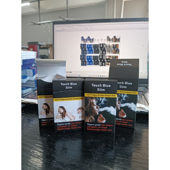 Slim Kapaklı siyah temalı normal çok amaçlı boş kutu - 2000 Adet