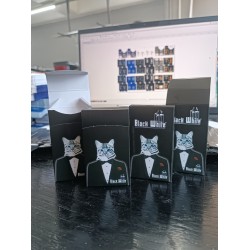 Slim Kapaklı God Father temalı kedi tasarım Çok Amaçlı Boş Kutu - 2000 Adet