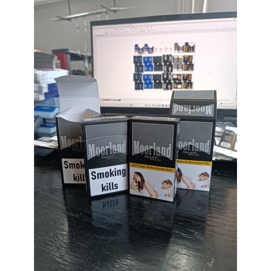 Slim Kapaklı çok amaçlı boş kutu siyah beyaz tasarımıyla - 2000 Adet