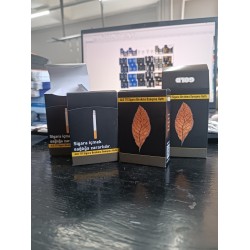  Kalın Kapaklı Çok Amaçlı Boş Kutu siyah temalı Gold yazılı - 2000 Adet