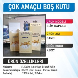 Slim Kapaklı Camel - 2000 Adet